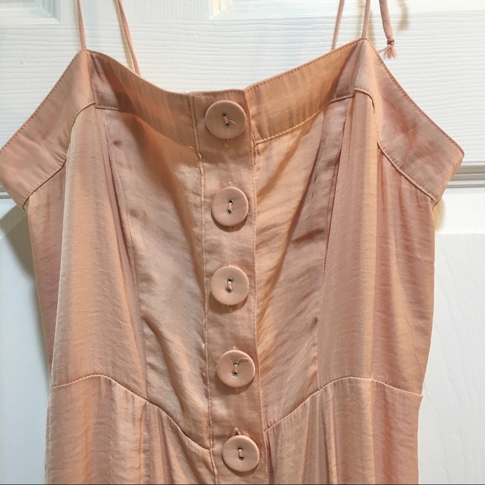 Urban Outfitters Blush Midi Button Up Dress Sz XS - Picture 5 of 6